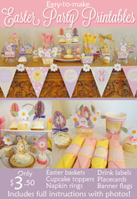printable Easter crafts and party supplies
