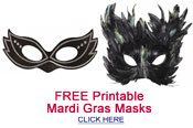 free printable mardi gras masks
