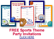 free sports birthday party invitations