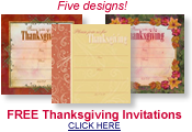 free Thanksgiving invitations