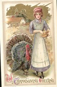 vintage-Thanksgiving-woman-turkey-postcard