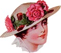 vintage-woman-straw-hat-with-pink-roses-lace-collar-clip-art