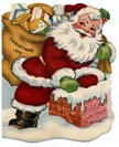 vintage-Santa-Claus-chimney-sack-toys-Christmas-cards