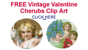 free Valentine angels and cherubs clip art