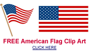 free American flag clip art