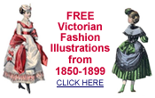 
free Victorian clip art -- fashion designs