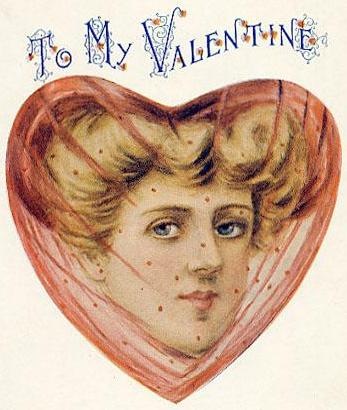 heart clip art border. Vintage Valentine Clip Art