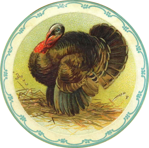 Vintage Kitchen on Vintage Thanksgiving Clip Art Turkey In Kitchen