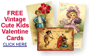 free vintage Valentine cute kids