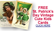 free St. Patrick's Day cute kids cards