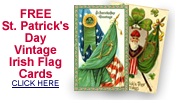 free vintage St. Patrick's Day Irish flags cards
