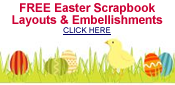 free Easter scrapbook embellishments and layouts