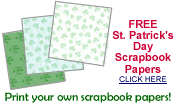free St. Patrick's Day scrapbook papers