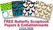 free butterfly scrapbook papers and embellishments