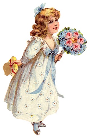 flower clip art for kids. Free Vintage Children Clip Art