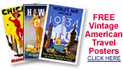 free American vintage travel posters