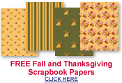 free Thanksgiving and fall scrapbook paper