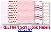 free Valentine hearts scrapbook paper
