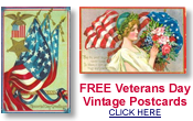 free Veterans Day vintage postcards