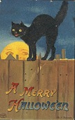 vintage-Halloween-black-cat-fence-full-moon-card