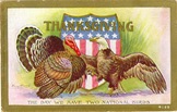 Thanksgiving-turkey-American-eagle-postcard