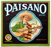 vintage labels fruit crates Paisano