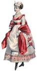 free vintage clip art Edwardian lady