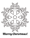 Snowflake 1 coloring page