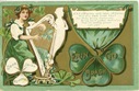 vintage Irish lass on free St. Patricks day greeting card