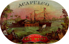 vintage sea scene key west acapulco cigar label