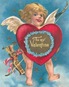 Valentines Day angel with bow and quiver