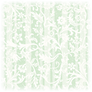 Floral white and green striped vintage scrapbook paper