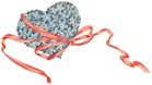 forget me nots vintage flowers with pink ribbon