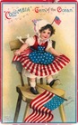 vintage-American-flag-little-girl-Columbia