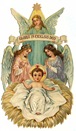 free vintage Christmas images -- angels baby Jesus 
