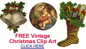 vintage Christmas clipart graphics